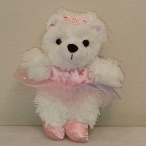 #22 Irina Ballerina Bear 10" White Bear Costume: Pink